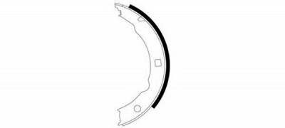 HELLA PAGID 8da355050421 -  Комплект тормозных колодок, стояночная тормозная система